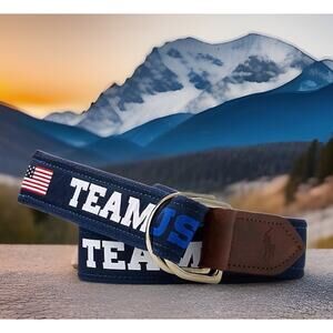 Ralph Lauren Olympic Team USA Mens Medium Belt Fast Shipping